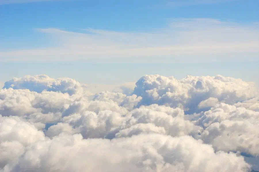 Clouds seen from above